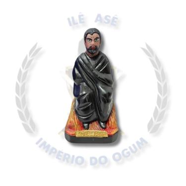 Imagem de Imagem Gesso Exu 20Cm - Capa Preta (Sentado)