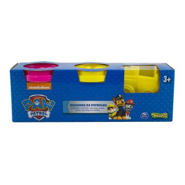 Imagem de Ki-Massa Patrulha Canina - 2 Potes - Rosa E Amarelo - Carr Amarelo