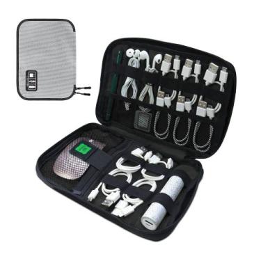 Imagem de Bolsa organizadora Cord Luxtude Travel Essentials Grey Small