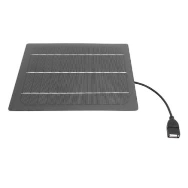 Imagem de POCREATION Painel Solar de 7W 5V, 6V Carregador Solar Monocristalino Silício Painel Solar Portátil Portátil Com Saída USB para Acampamento Power Power Bank Charging