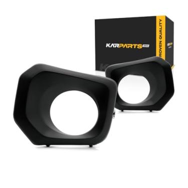 Imagem de Para Toyota Tacoma 2016 17 18 19 2020 moldura de farol de neblina lado do motorista e do passageiro | Par SR5/TRD/Off-Road/TRD Sport/TRD Pro modelo halogênio | Substituição para TO1038195, TO1039195 | 52128-04020, 52127 -04020 BR