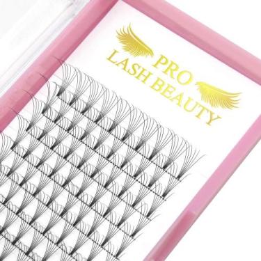 Imagem de Extensões de cílios PRO LASHBEAUTY Ventiladores pré-fabricados 6D-C 0,