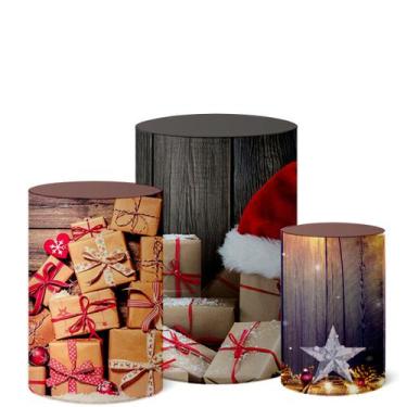 Imagem de Trio Capas De Cilindro Veste Facil C Elastico Natal - Fadrix, Natal CL