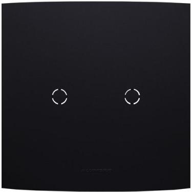 Imagem de Placa 4x4 Cega Saida Fio Inova Pro Class Preto Fosco Alumbra