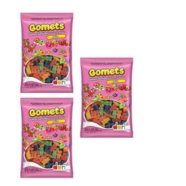 Imagem de Bala de Goma Ursinhos Sabores Sortidos Frutas Kit com 2,1 kg - Dori