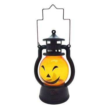 Imagem de Mini Lamparina Decorativa Halloween - Abóbora Mod.2 - 12x6cm - 1 unida