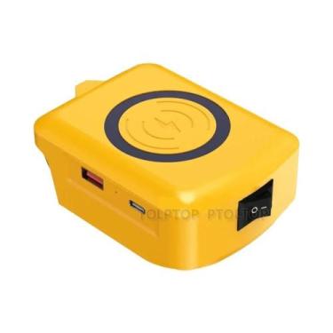 Imagem de Carregador Magnético Sem Fio De 18V Para Bateria Makita Dewalt Milwauk