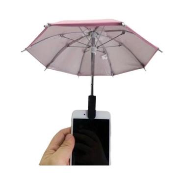 Imagem de Guarda-sol Portátil Multicolorido Para Telefone, Guarda-chuva, Suporte