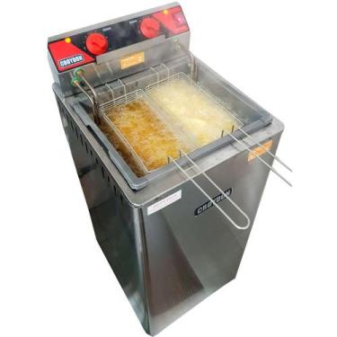 Imagem de Fritadeira Elétrica Zona Fria 8000w Profissional 15 Litros Alta 220v -
