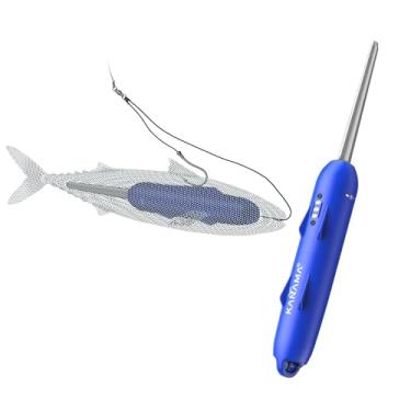 Imagem de KANAMA Smart Bait Pro X - Isca de pesca eletrônica 500 m impermeável recarregável Robotic Fishing Lure, Dead Fish Revival, Ação realista para atum, garoupa, lúcio e mais, água doce e salgada