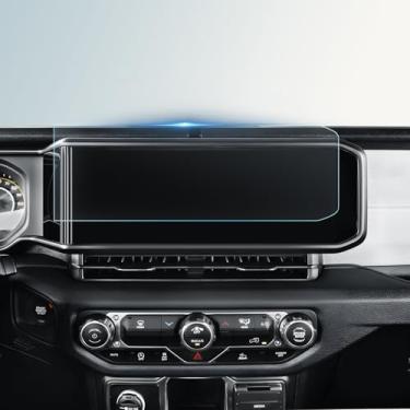 Imagem de BIBIBO Protetor de tela fosco antireflexo 2024 2025 2026 Gladiador Jeep Gladiator 2024 2025 2026 12,3 polegadas tela sensível ao toque filme de vidro temperado diminuir impressões digitais sem brilho