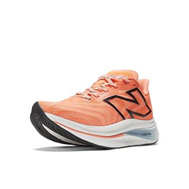 Imagem de New Balance FuelCell Supercomp Trainer V2 Tênis de corrida feminino, Neon Dragonfly/preto, 12 Wide
