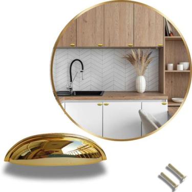 Imagem de Kit 10 Puxador Concha Cozinha Porta Gaveta Armário - Compras Fáceis, D