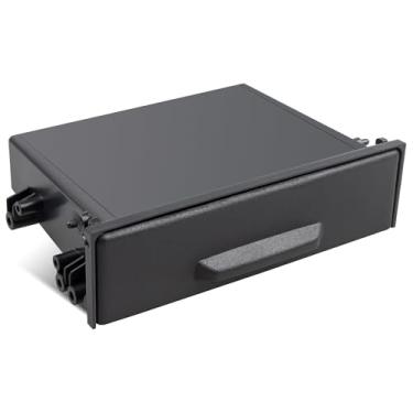 Imagem de RED WOLF Kit de Armazenamento Estéreo para Carro, Leitor de CD, Rádio, Estéreo, Suporte Universal Preto, Durável ABS para Colecionar Itens