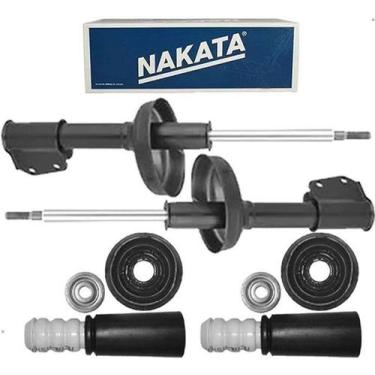 Imagem de Kit par amortecedor dianteiro + batente coxim coifa - clio 2000 á 2011