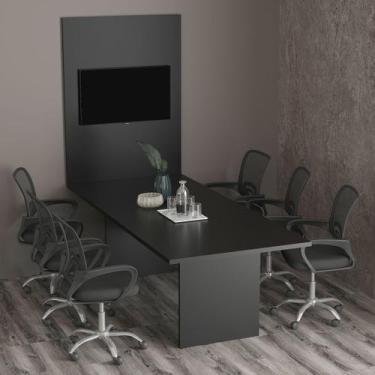 Imagem de Conjunto de Escritório com Mesa de Reunião 220cm e Painel Suspenso até