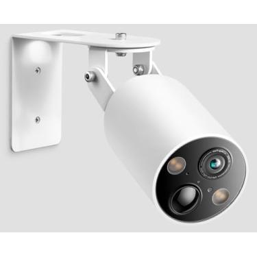 Imagem de MagitcSee Suporte de parede para câmera antirroubo para Tapo MagCam (Tapo C425), suporte de montagem externa de câmera de segurança de metal antiqueda ajustável de 360° oferece melhor ângulo de visão