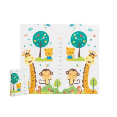 Imagem de Tapete de Atividades Infantil Selva 180x150x0.6 cm - Diversão Segura, Antialérgico e Térmico, Livre de BPA - Superficie Antiderrapante