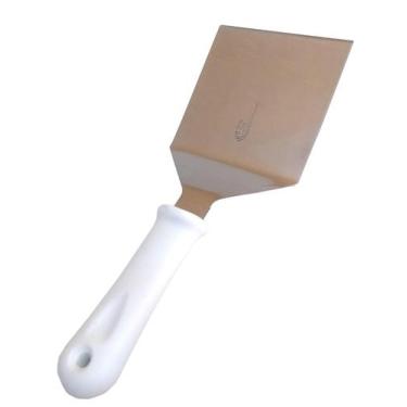Imagem de Espátula Para Lanche Aço Inox Curva Chapeiro Cozinha 26X10Cm - SQ