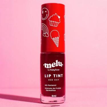 Imagem de Lip Tint Melu Ruby Rose  Alta Fixação, Cores Vibrantes e Efeito Natura