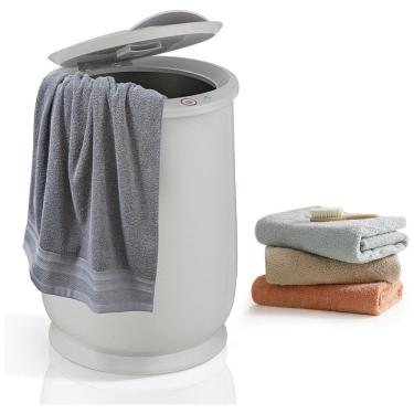 Imagem de Aquecedor de Toalha Elétrico 21L com Desligamento Automático, 110V, WELLHUT, Cinza Claro