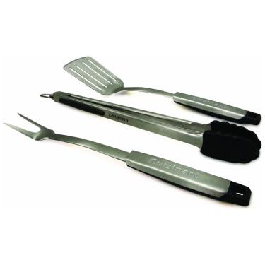 Imagem de Churrasco Profissional Grill Conjunto 3 peças, CUISINART CGS 333, Prateado