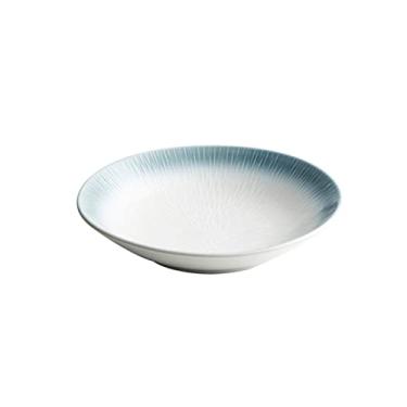 Imagem de Prato de serviço prato de jantar doméstico grandes pratos de jantar de cerâmica restaurante porcelana prato de peixe cozido no vapor arte artesanal pratos profundos prato micro-ondas pratos seguros