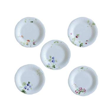 Imagem de Prato de serviço elegante conjunto de pratos de café da manhã, prato de sobremesa esculpido em porcelana, bife vitrificado, prato de servir pizza, pratos de motivos variados (tamanho: 1 pacote)