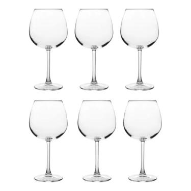 Imagem de Kit 6 Taças de Vinho de Cristal 780ml – Design Elegante e Resistente | Ideal para Tinto e Branco | Linha Premium para Jantares, Presentes e Uso Diário
