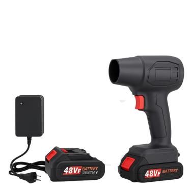 Imagem de Soprador De Ar Portátil Sem Fio 35000PA Alta Potência - Bateria Recarregável Multiuso - Ideal para Folhas Jardim Carro e Limpeza de Calçadas