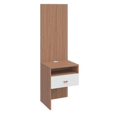 Imagem de Modulo Lateral em L Setiba Plus Rimo Carvalho/Branco