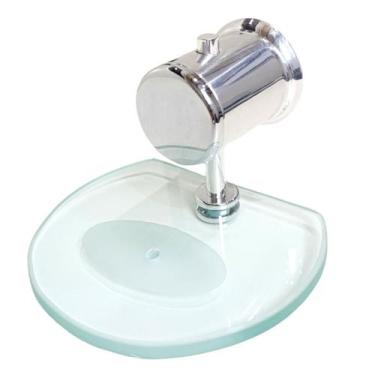 Imagem de Saboneteira Lavabo De Luxo Porta Sabonete De Vidro Redondo - Montelar 