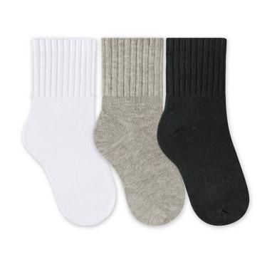 Imagem de Kit 3 Pares de Meias Selene Lisa Meninos Infantil