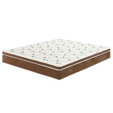 Imagem de Colchão Molas Bonnel 128x188x24 - Lateral Marrom PREMIUM