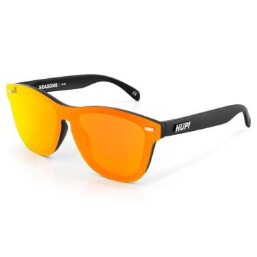 Imagem de Óculos de Sol HUPI Seasons Armação Preto Lente Vermelho Espelhado-Unissex