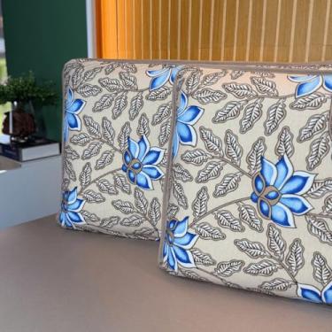 Imagem de Jogo de Lençol Cama 3 e 2 Peças Estamapados 100% Algodão com Elástico e Toque Macio (Solteiro, Safira)