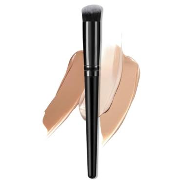 Imagem de Pincel único para corretivo – cerdas sintéticas ultrafinas para aplicação precisa de corretivos líquidos, creme e pó, ideal para cobrir manchas