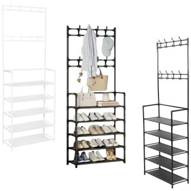 Imagem de Prateleira Organizadora 5 Níveis para Calçados e Roupas - Moderna e Funcional