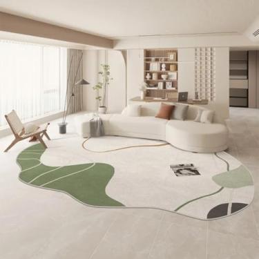 Imagem de Tapetes grandes para decoração de quarto e sala de estar, carpete em formato irregular, pelúcia, grosso, lavável (200x250 cm/G)