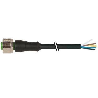 Imagem de Cabo PVC M12 Fêmea Reto 5 Pinos Preto 3 Metros - Murrelektronik - MURR