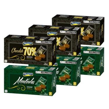 Imagem de 120 Pastilhas de Chocolate, Menta e 70% Cacau, Montevérgine