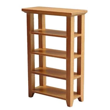Imagem de Prateleira de exposição de madeira com 4 prateleiras para móveis de ca