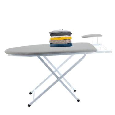 Imagem de Tábua Mesa de Passar Roupas Grande Tecido Térmico Metalizado Aço Refor