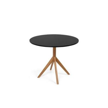Imagem de Mesa de Jantar Maitê 80cm Redonda - Preta - MADE MOVEIS CEDRENSE LTDA