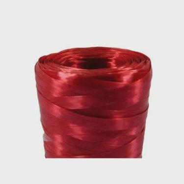 Imagem de Rolo Fitilho 5mm 50 Metros | Para Arranjos e Amarração de Balões | Cores Vibrantes | Presente e Decoração de Festas(Marsala)