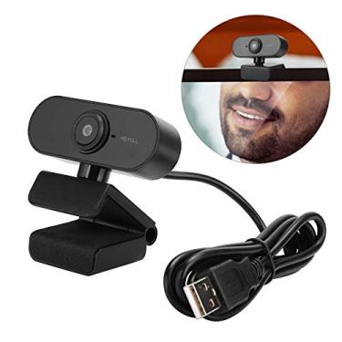 Imagem de Webcam USB de Computador 1080P HD Com Microfone para Chamada de Vídeo, Câmera de Mesa, Unidade Gratuita (Preto)