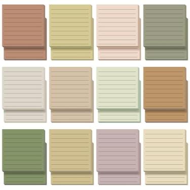 Imagem de Yinder 24 peças de notas adesivas inspiradoras com linhas, bonito bloco de notas adesivas motivacionais presentes de agradecimento de funcionários a granel para Natal, professor, enfermeira, colega de