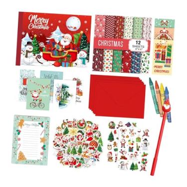 Imagem de Sclmgo Kit de Scrapbook de Natal, Conjunto de Papelaria Estética, Diário Infantil, Conjunto de Caderno.