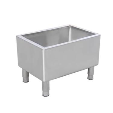 Imagem de TRGCJGH Pia de esfregão de aço inoxidável comercial, pia de lavanderia doméstica/comercial esfregão de banheira utilitária para cozinha/restaurante/negócios/garagem (tamanho: 70 x 40 cm/27,5 x 15,7