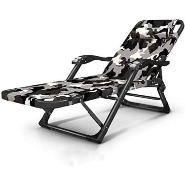 Imagem de Espreguiçadeira de jardim, espreguiçadeira, cadeira reclinável com gravidade zero, cadeira reclinável, portátil, dobrável, jardim, gramado, pátio, acampamento (cor, verde, tamanho, sem almofada